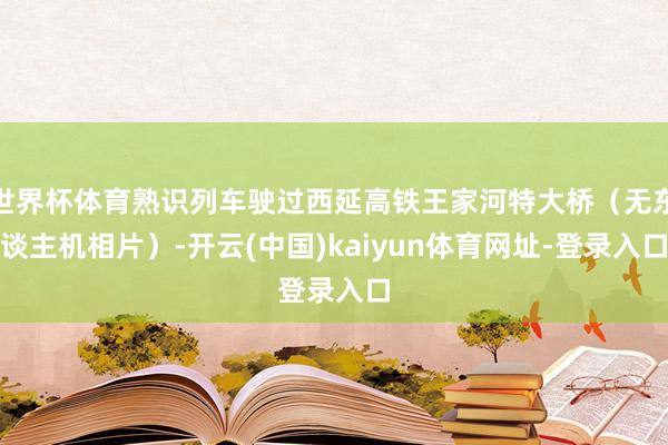 世界杯体育熟识列车驶过西延高铁王家河特大桥（无东谈主机相片）-开云(中国)kaiyun体育网址-登录入口
