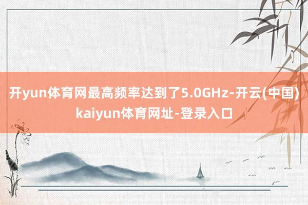 开yun体育网最高频率达到了5.0GHz-开云(中国)kaiyun体育网址-登录入口