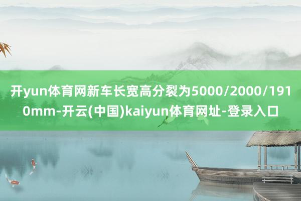 开yun体育网新车长宽高分裂为5000/2000/1910mm-开云(中国)kaiyun体育网址-登录入口